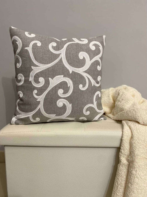 Cuscino arredo fantasia venezia grigio