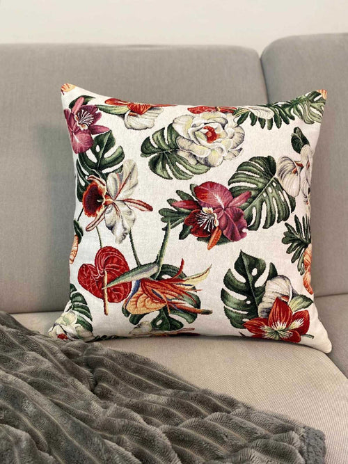 Cuscino arredo fantasia gobelin tropicale