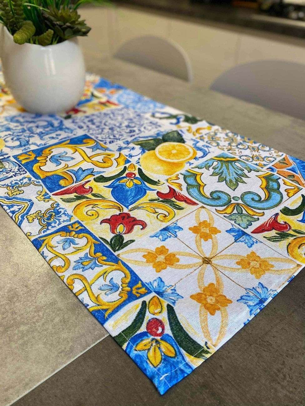 Centro tavola fantasia AMALFI - blu
