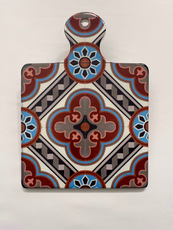Sottopentola maiolica in ceramica bordeaux