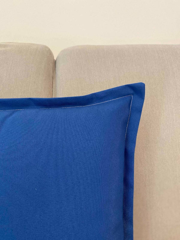 Cuscino arredo tinta unita blu