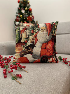 Cuscino arredo BABBO LETTERINA in gobelin