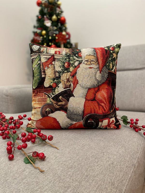 Cuscino arredo BABBO LETTERINA in gobelin