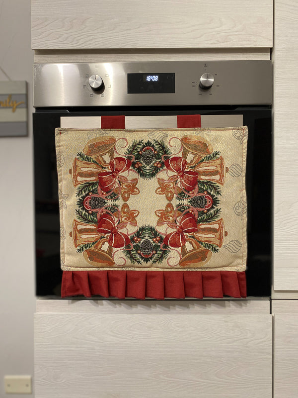 Copriforno natalizio in gobelin fantasia CAMPANE