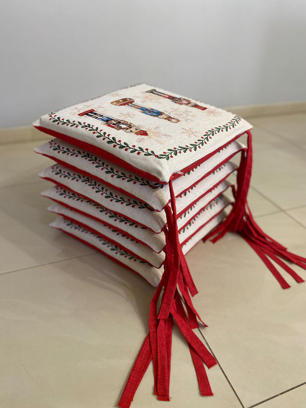 Set 6 cuscini sedia SOLDATINO#2 in gobelin