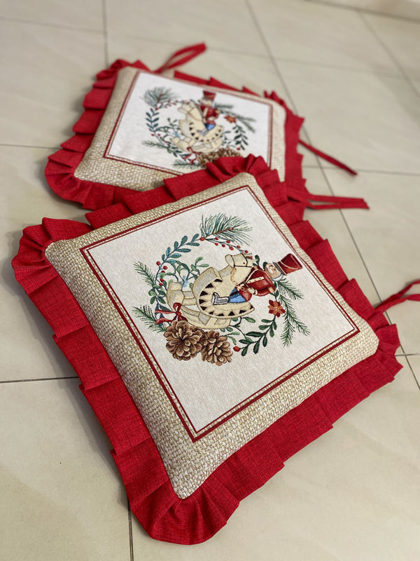 Set 6 cuscini sedia SOLDATINO in gobelin