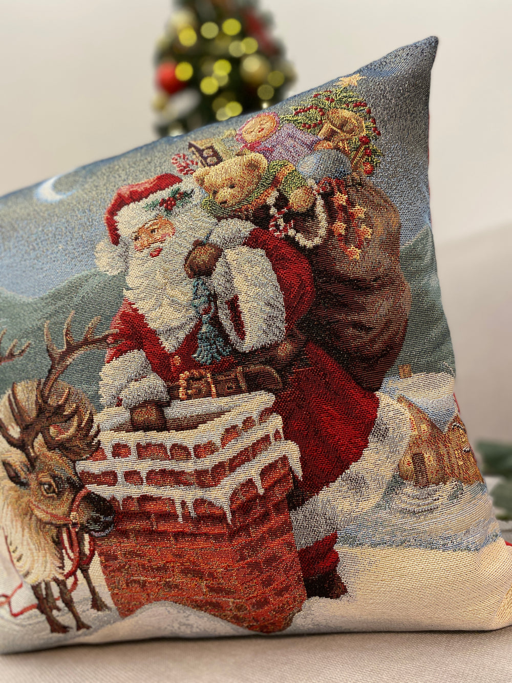 Cuscino arredo BABBO NATALE & CAMINO#2