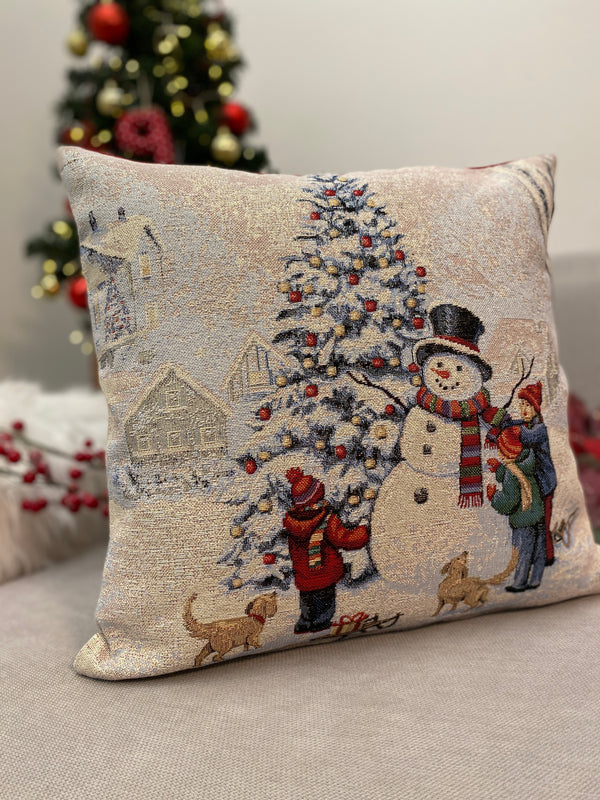 Cuscino arredo NEVE in gobelin