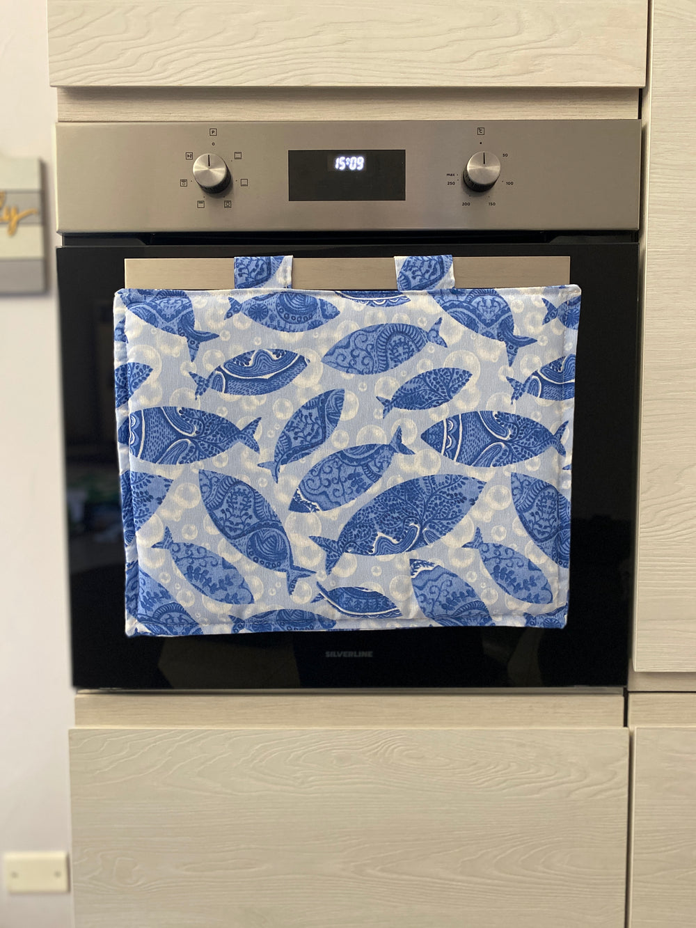 Copriforno fantasia BLU MARE