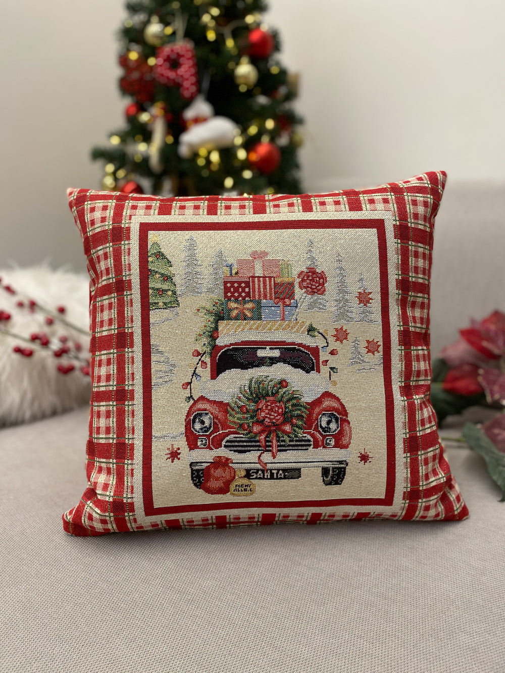 Cuscino arredo CAR in gobelin