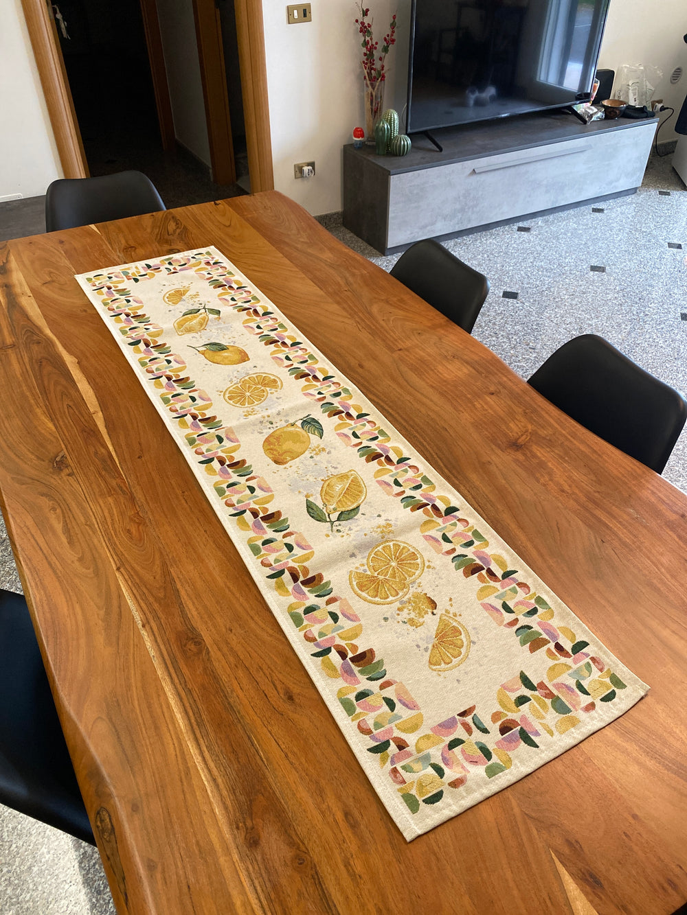 Centro tavola LEMONADE in gobelin