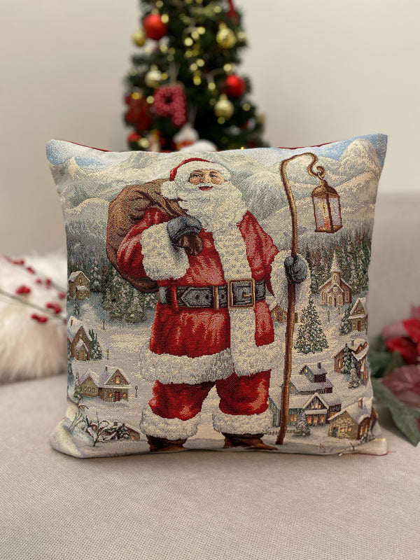 Cuscino arredo BABBO NATALE in gobelin