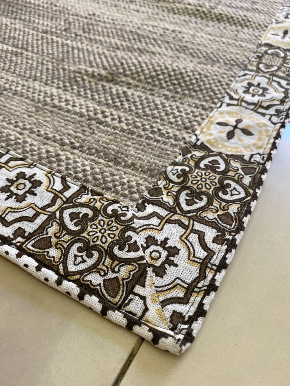 Tappeto in tessuto cotone 100%