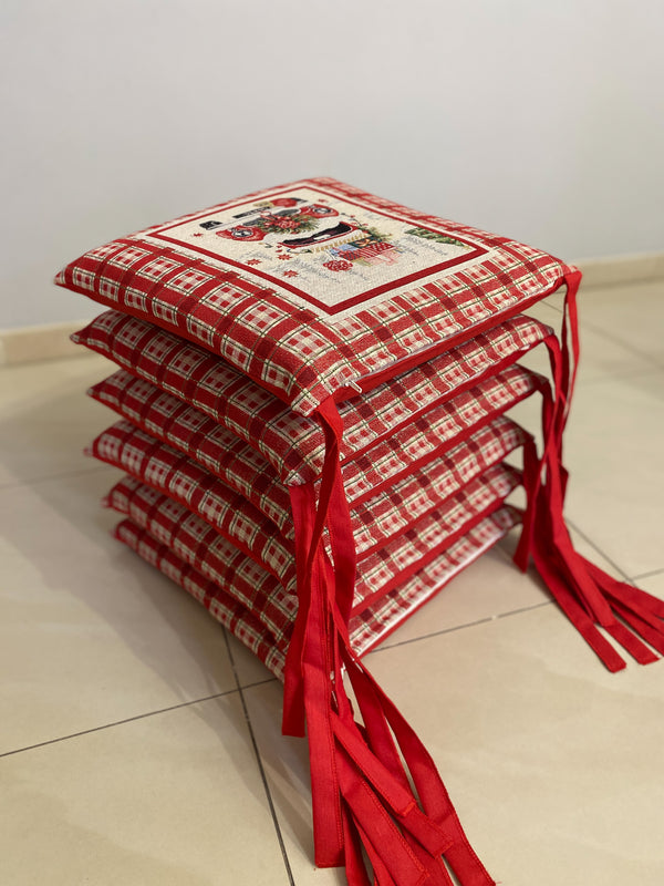 Set 6 cuscini sedia CAR in gobelin