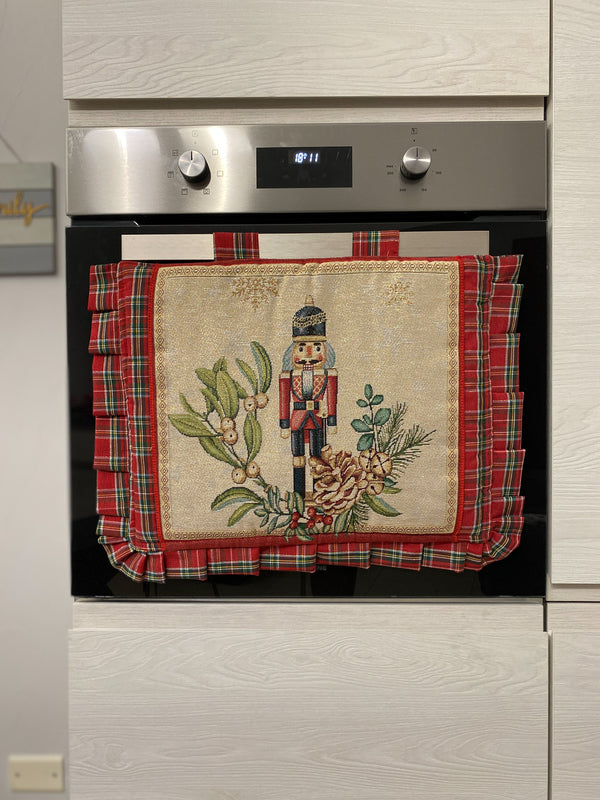 Copriforno natalizio in gobelin fantasia SOLDATINO#4