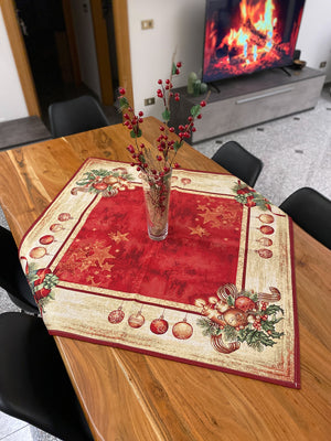 Centro tavola in gobelin fantasia POLVERE DI STELLE