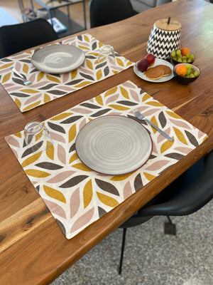 Set 2 tovaglietta colazione fantasia FOLIAGE