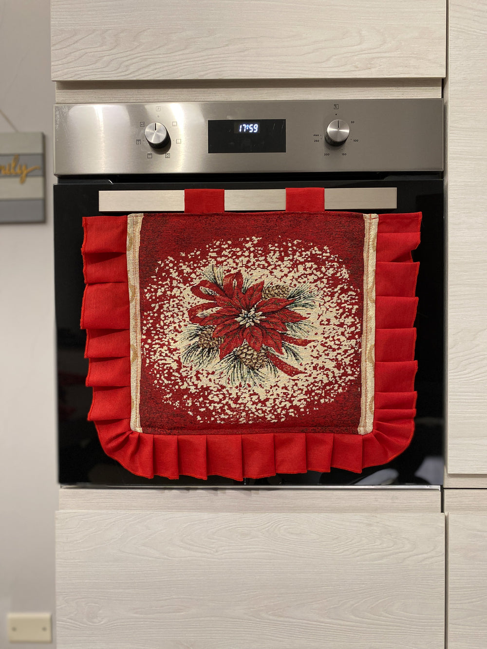 Copriforno natalizio in gobelin fantasia STELLA