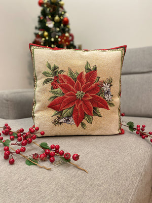 Cuscino arredo STELLA DI NATALE#3 in gobelin