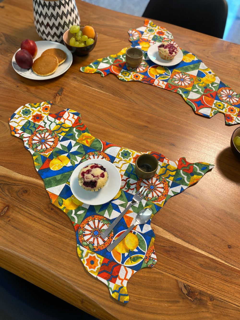 Set 2 tovaglietta colazione fantasia PALERMO