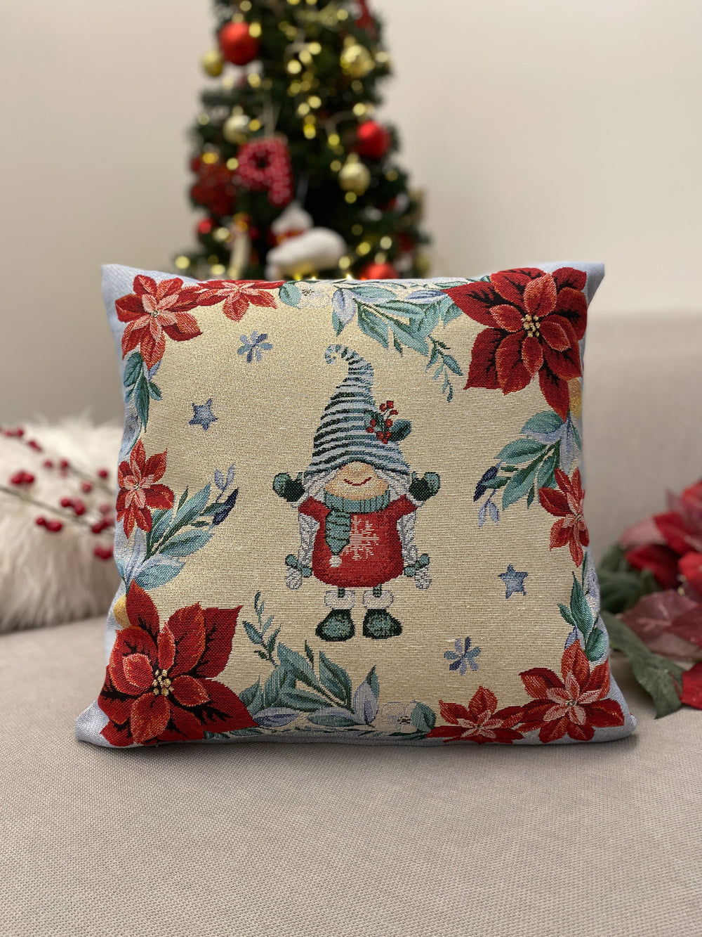 Cuscino arredo GNOMO#2 in gobelin