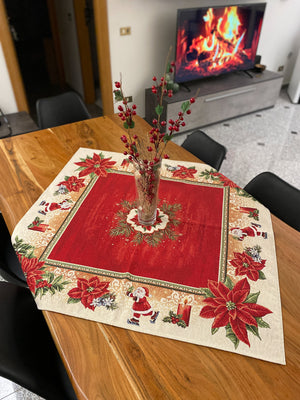 Centro tavola in gobelin fantasia STELLA DI NATALE