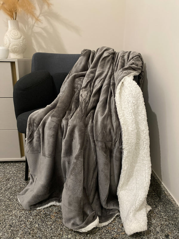 Coperta plaid Sherpa Fluffy