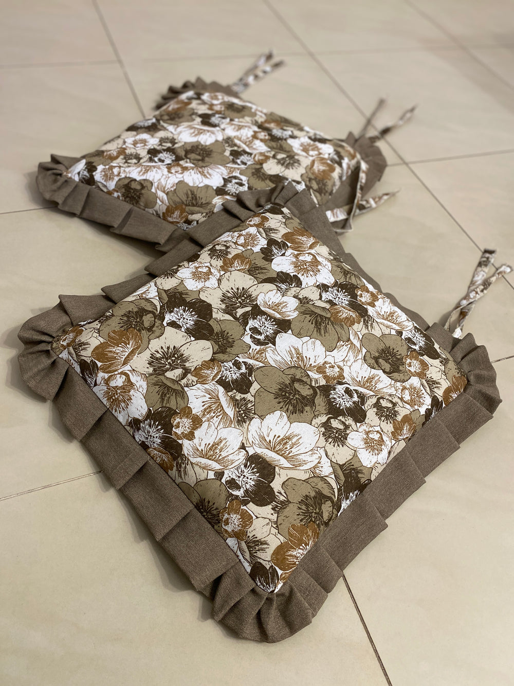 Set 6 cuscini sedia fantasia FIRENZE - tortora