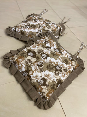 Set 6 cuscini sedia fantasia FIRENZE - tortora