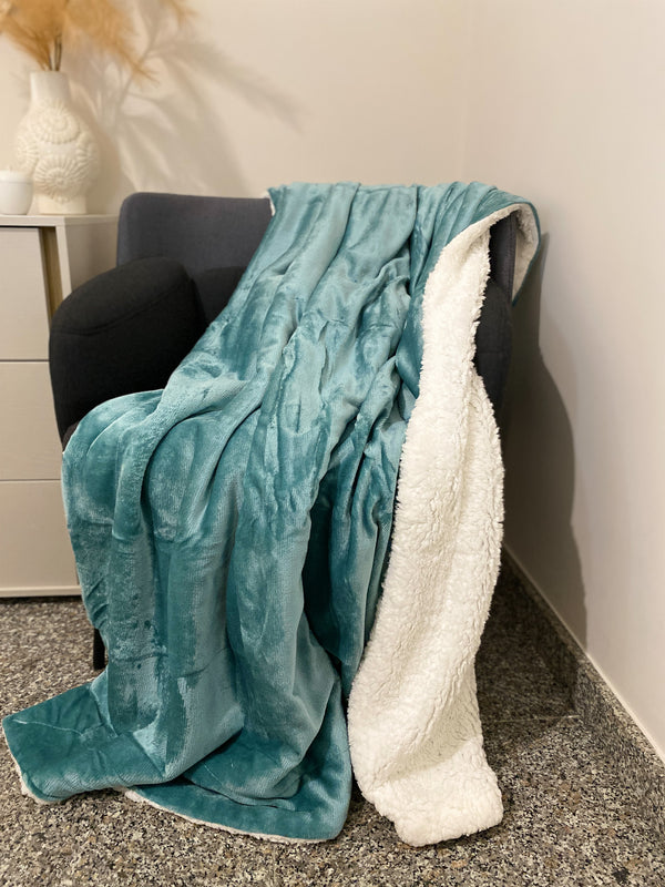 Coperta plaid Sherpa Fluffy