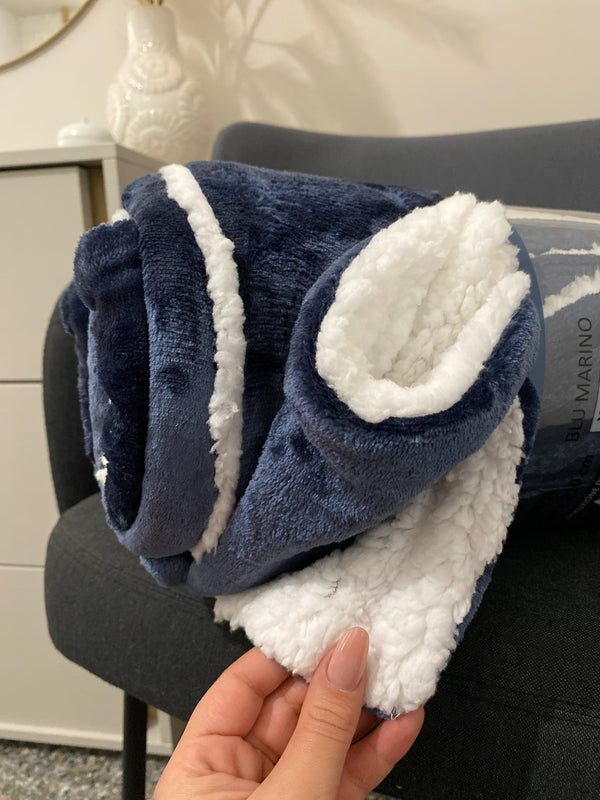 Coperta plaid Sherpa Fluffy