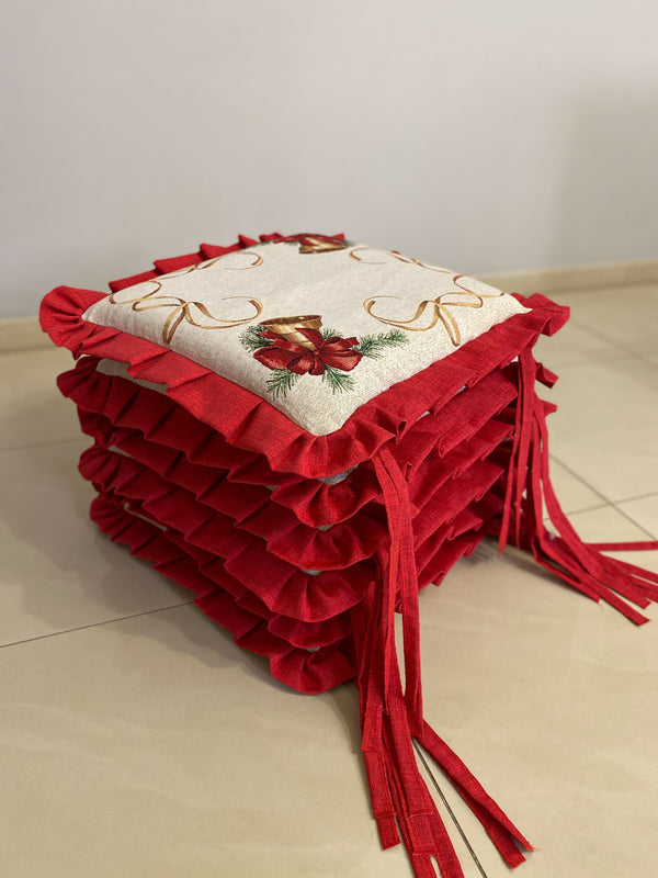 Set 6 cuscini sedia CHRISTMAS#2 in gobelin
