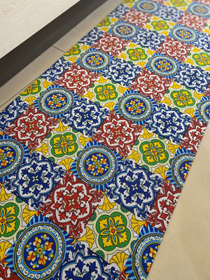 Passatoia cucina fantasia MAIOLICA multicolore