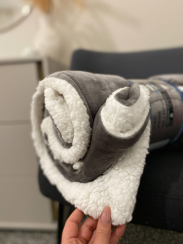 Coperta plaid Sherpa Fluffy