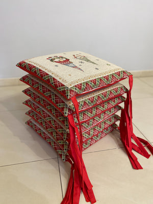 Set 6 cuscini sedia GNOMO#3 in gobelin