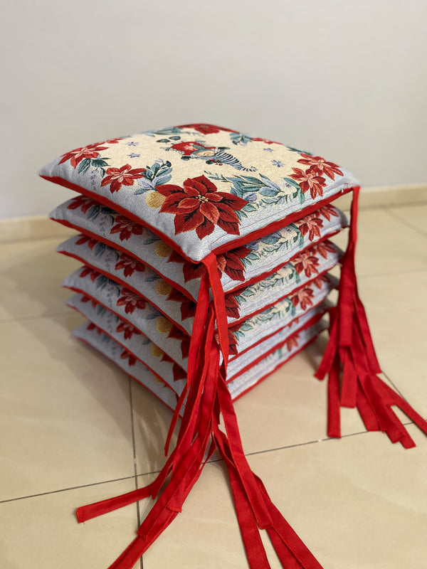 Set 6 cuscini sedia GNOMO#2 in gobelin