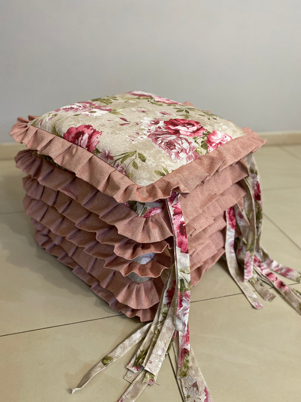 Set 6 cuscini sedia fantasia PEONIA