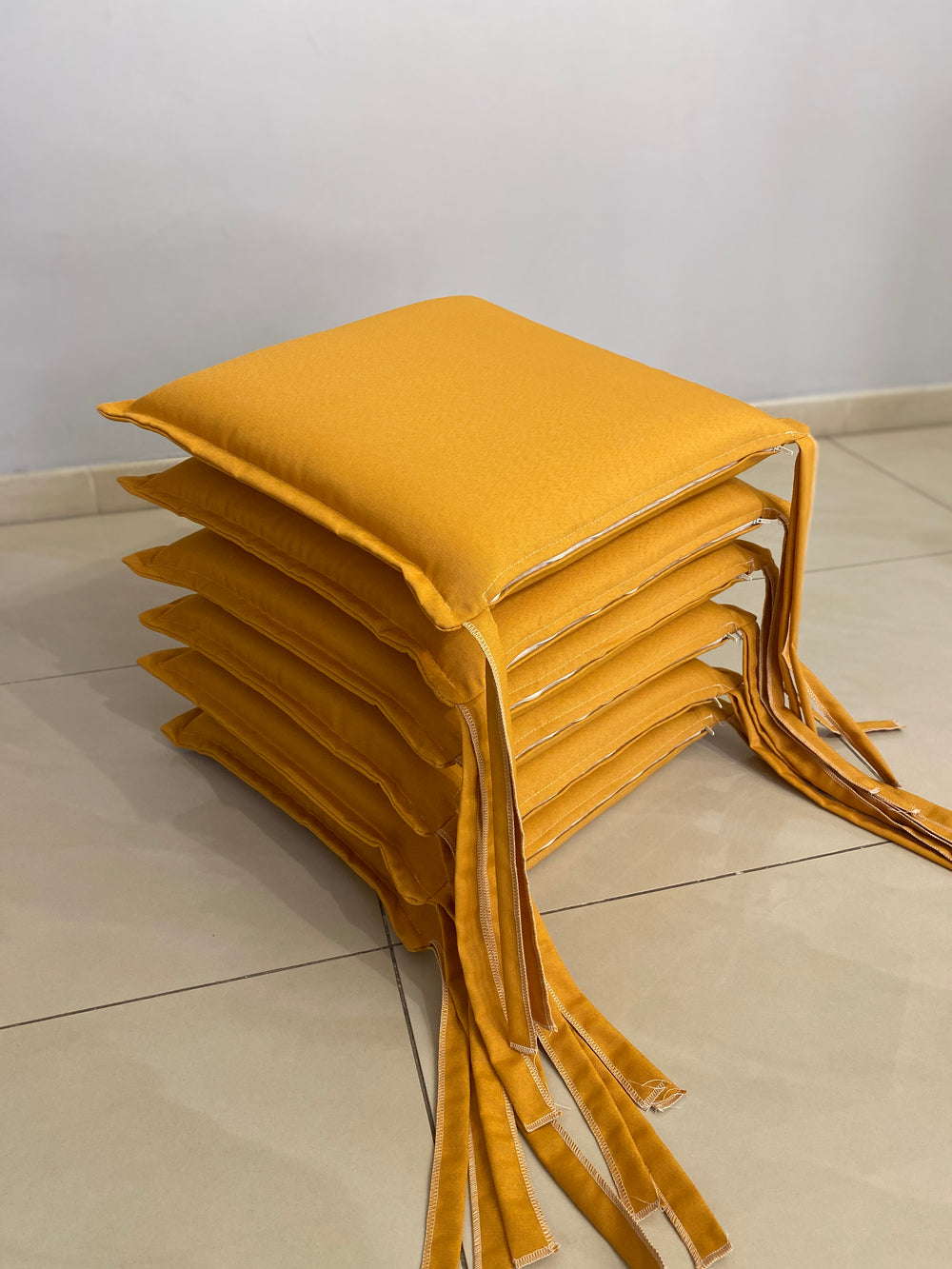 Set 6 cuscini sedia TINTA UNITA