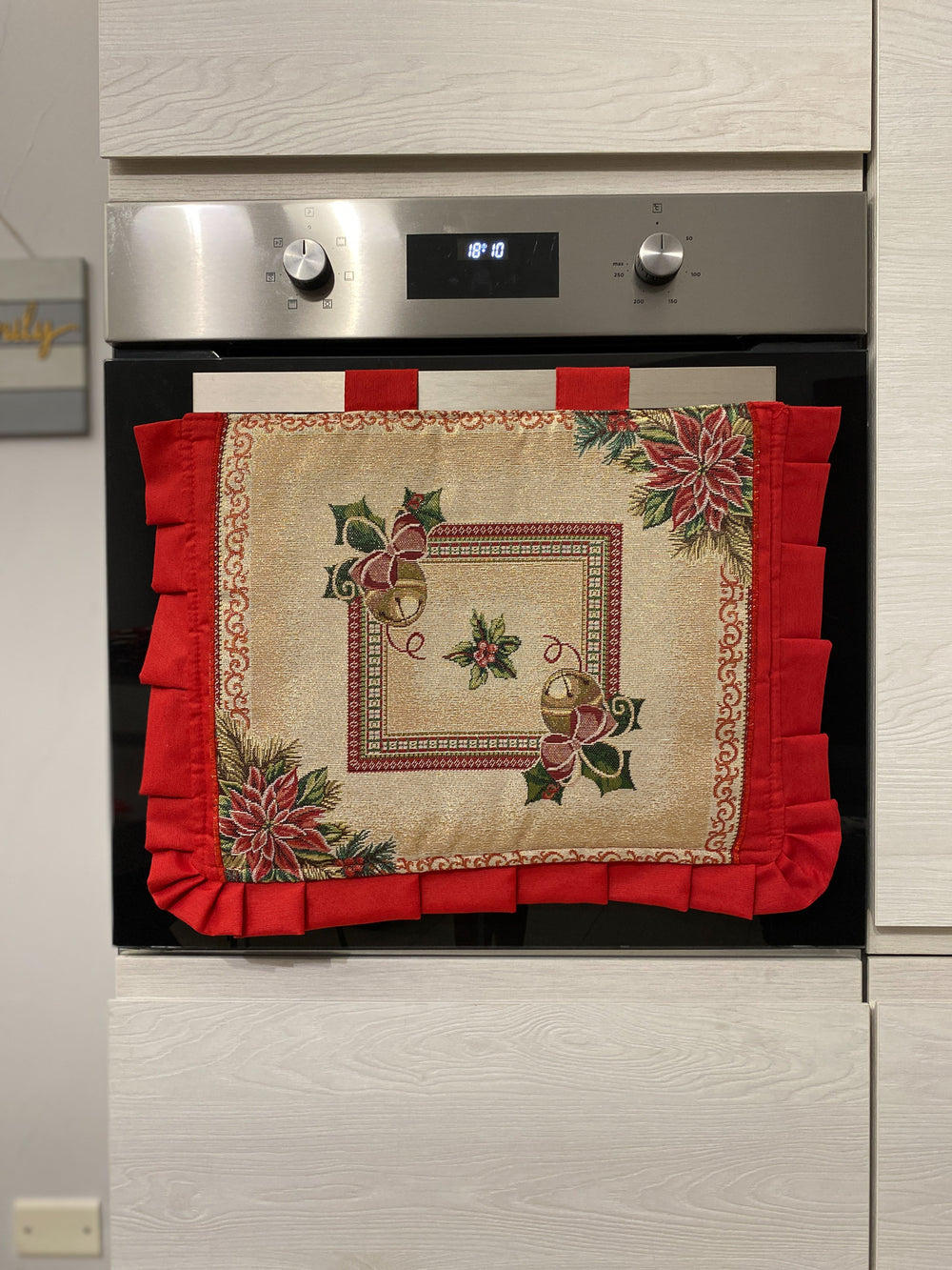 Copriforno natalizio in gobelin fantasia FESTONI