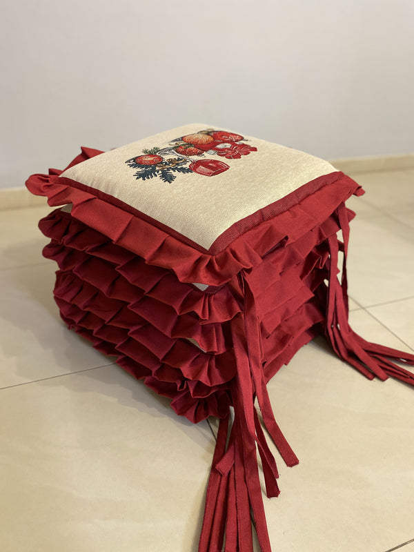 Set 6 cuscini sedia FESTA in gobelin