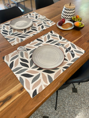Set 2 tovaglietta colazione fantasia FOLIAGE