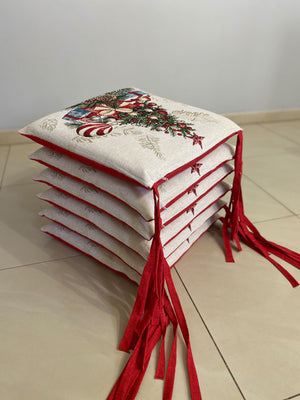 Set 6 cuscini sedia ALBERO & DONI in gobelin