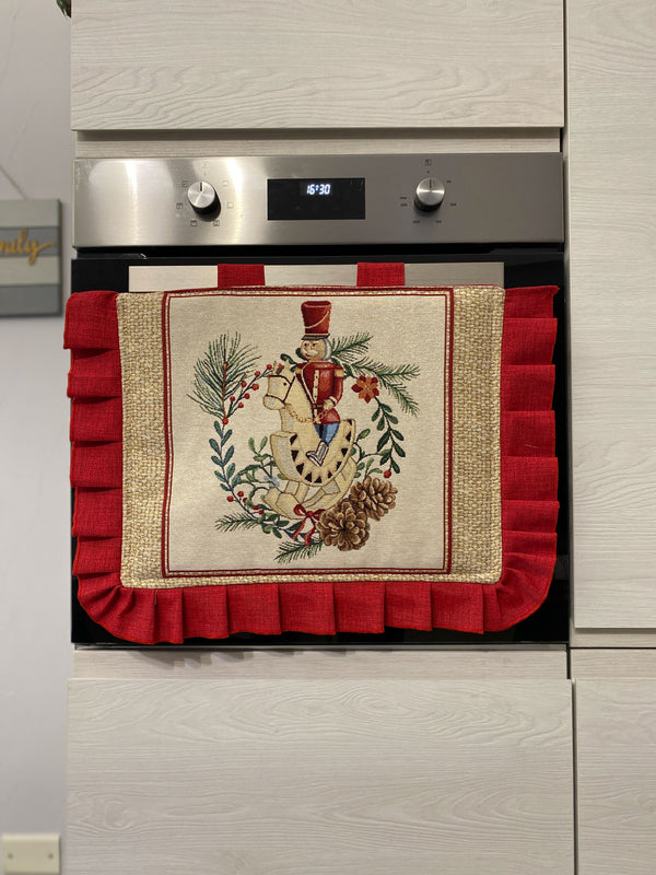 Copriforno natalizio in gobelin fantasia SOLDATINO