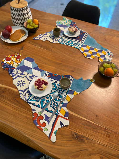 Set 2 tovaglietta colazione fantasia CEFALÙ