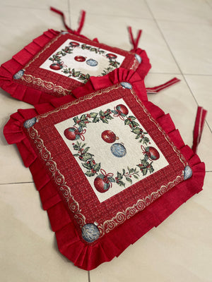 Set 6 cuscini sedia GHIRLANDA#3 in gobelin