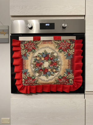 Copriforno natalizio in gobelin fantasia FESTONI