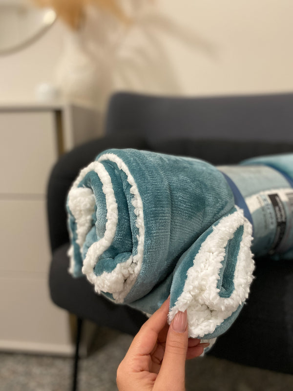 Coperta plaid Sherpa Fluffy