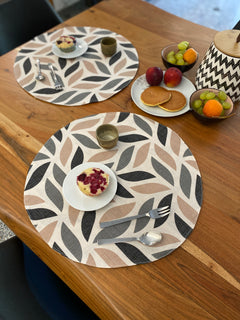 Set 2 tovaglietta colazione fantasia FOLIAGE