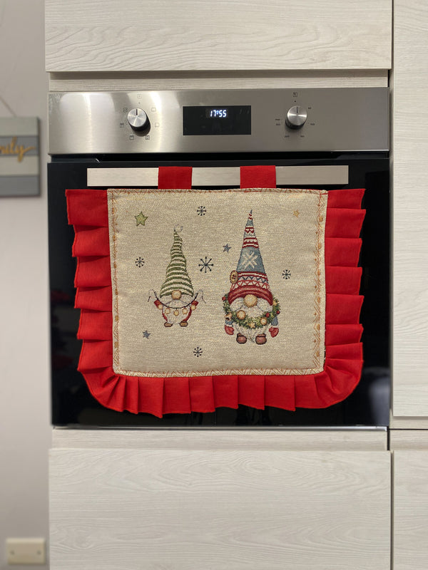 Copriforno natalizio in gobelin fantasia GNOMO#3