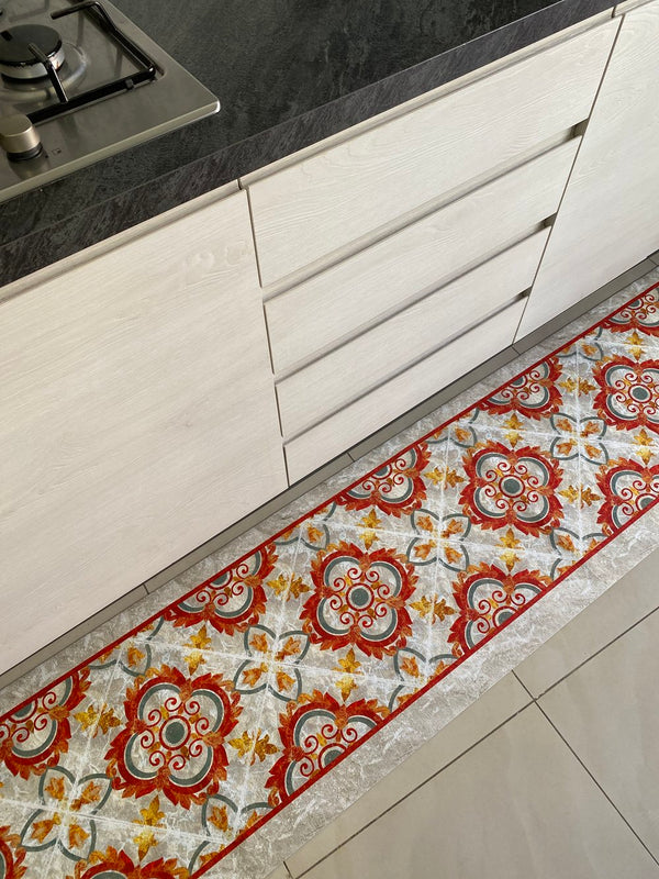 Passatoia cucina fantasia CEMENTINA